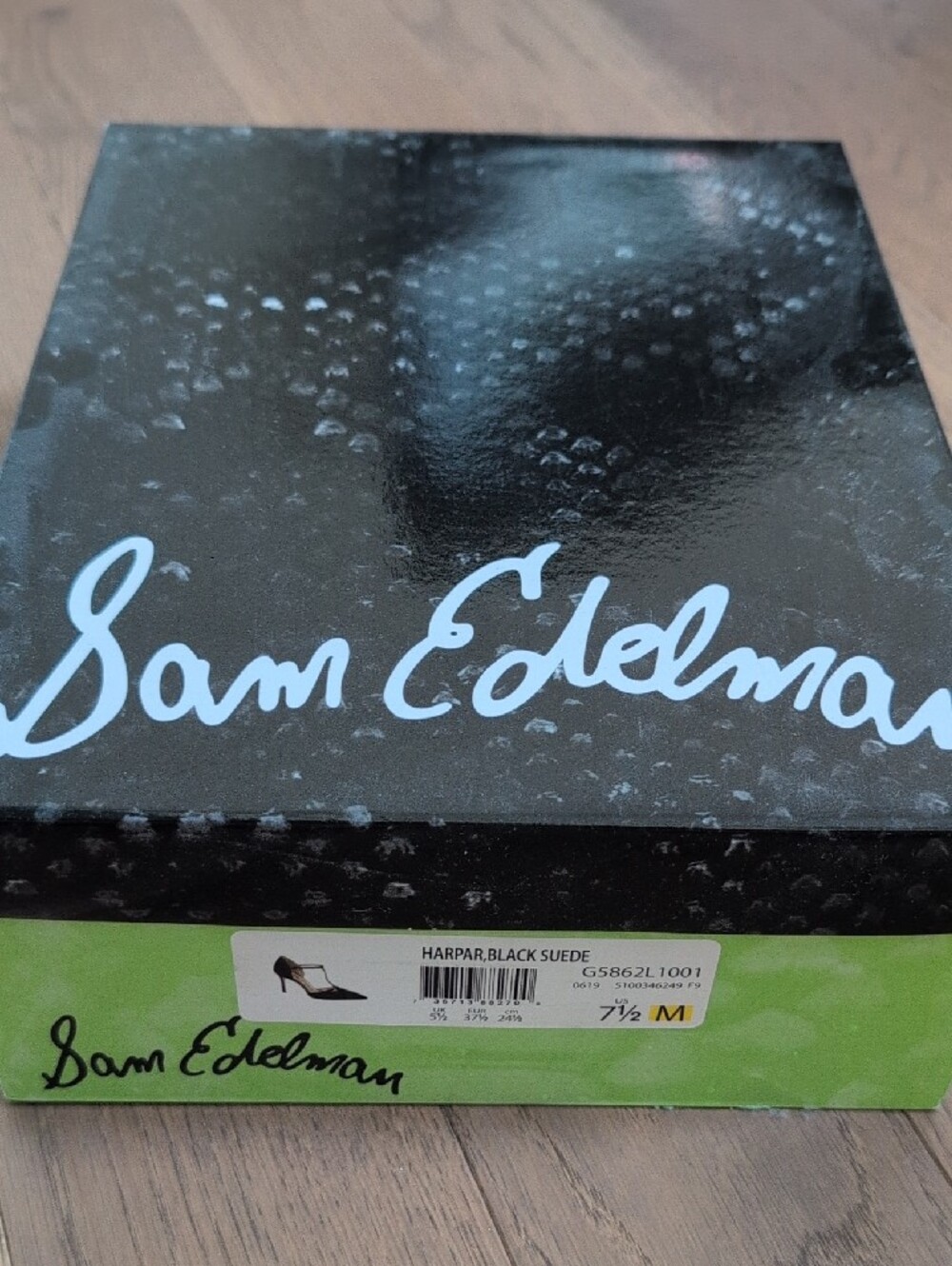 Sam Edelman Black T-Strap Pointed Toe Dress Shoes - Picture 7 of 7